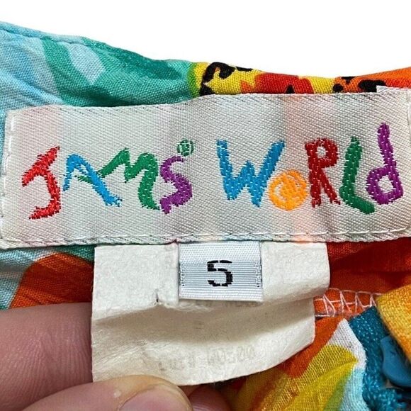 Vintage Jams World Womens Tropical Floral Hawaiian Mini Skirt Skort Sz S - Picture 5 of 5